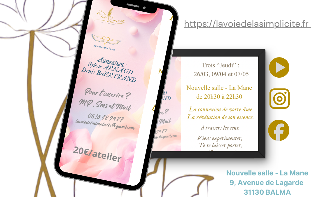 Atelier de l&rsquo;Expression de l&rsquo;âme au travers des sens