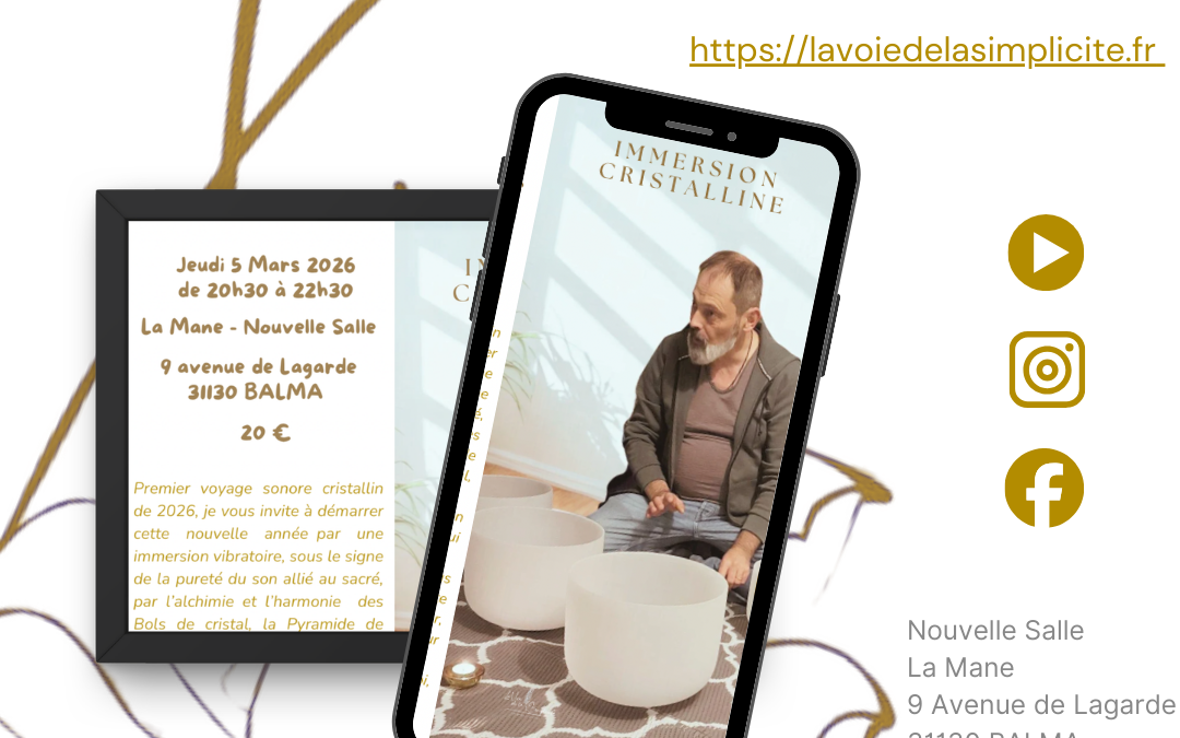 Atelier – Immersion Cristalline – Voyage sonorte